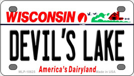 Devils Lake Wisconsin Novelty Mini Metal License Plate Tag - $14.95