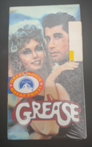 Grease VHS Film Movie John Travolta &amp; Olivia Newton-John New - £11.61 GBP