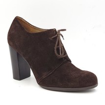 Talbots Women Block Heel Ankle Booties Size US 6.5B Brown Suede - £4.74 GBP