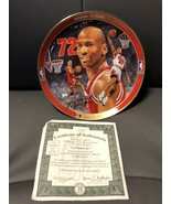 Michael Jordan Return To Greatness Collector&#39;s Plate. by Glen Green NIB COA - £155.69 GBP