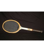 Vintage Spalding JR Youth Model Tennis Racket Sports Tool White Ash Bow ... - $34.64