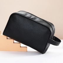 LAYRUSSI PU Leather Cosmetic Bag Portable Women Makeup Bag Men Travel Toiletries - £26.31 GBP