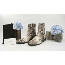Dries Van Noten Snake Leather Zip Ankle Boots Size 39 $1295 - $9,110.41 MXN