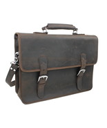 Vagarant Traveler 18 in. Extra Large Cowhide Leather Laptop Bag L05.DB - $449.00