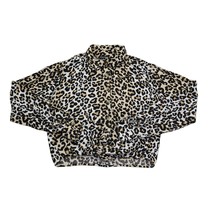 Style Envy Shirt Womens M Multicolor Long Sleeve Animal Print Collar Button Up - £18.48 GBP