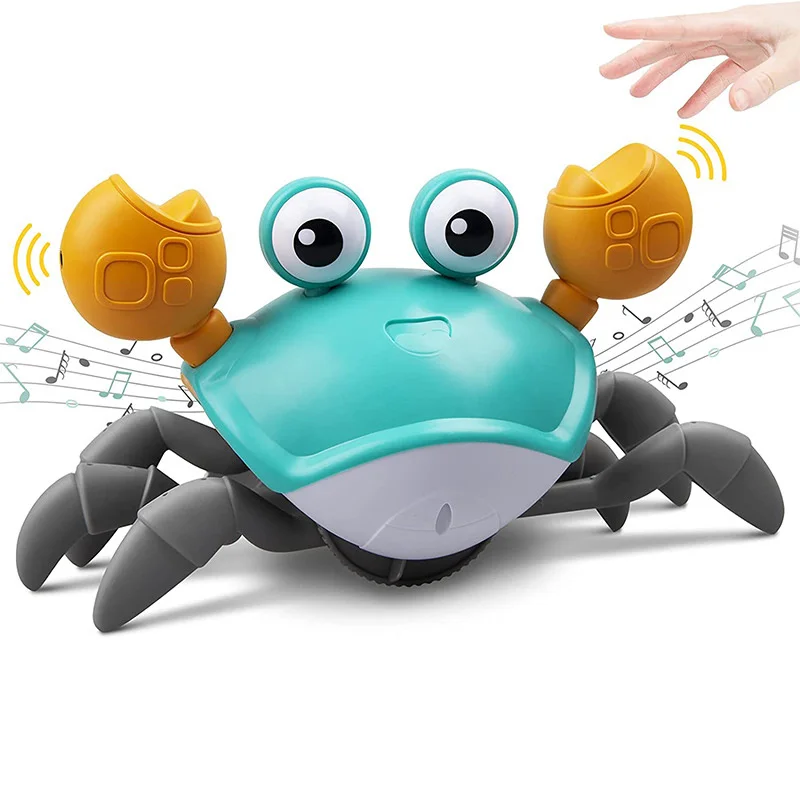 Crawling Crab Baby Toys With Music LED Light Up Musical Toys For Toddler - £15.52 GBP+