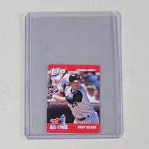 Troy Glaus Mini Baseball Card Anaheim Angels Insert Rare 2002 Topps Cracker Jack - £4.01 GBP