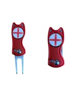 England Crested Switchblade Style Divot Tool with Removable Golf Ball Ma... - $17.79 CAD
