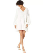 Charlie Holiday White Agatha Dress Long sleeve Dress Costal Beach Size S... - €46,02 EUR