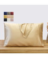 Beige Pure Mulberry Silk Pillowcase | Standard, Queen &amp; King | Float Col... - $74.99+