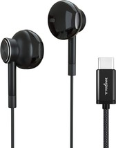 USB C Earbud Headphones Hi Res in Ear Earphone w Mic Compatible with 15 Series N - £34.87 GBP