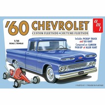 AMT 1960 Chevrolet Custom Fleetside w/Go Kart 1/25 scale Plastic Model Kit NEW - $31.47