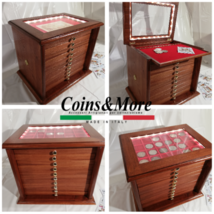 Coins &amp; More WOOD Coins &amp; More Mahogany Color Drawers 10 Medal Coins-
show or... - £295.96 GBP