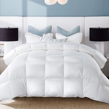 Feather Down Comforter,White Twin Size All Season Duvet,Luxurious Hotel Bed Comf - £77.44 GBP