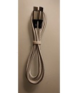 White 3ft USB TYPE C to USB TYPE C braided nylon copper cable charger phone - $6.82 CAD