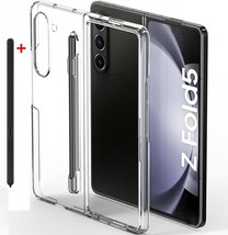 For Galaxy Z Fold 5 Case Clear with S Pen Holder Replacement Slim S Pen Included - £54.60 GBP