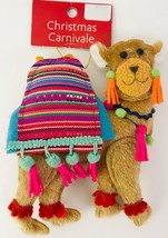 Christmas Ornament Carnival Camel Bright Color Fabric Holiday Brown One ... - £30.92 GBP
