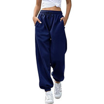 Womens Baggy Sweatpants Joggers   Relaxed Fit pockets Oversized Streetwe... - £18.18 GBP+