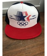 VTG New 1984 Los Angeles Olympic Snapback Blue Mesh Trucker Hat Seen On ... - $40.00