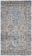 2' X 4' Blue Southwestern Power Loom Non Skid Area Rug - $824.68 MXN