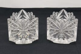 Gorham Hand Cut Crystal Votive Triangular Candleholders - $19.99