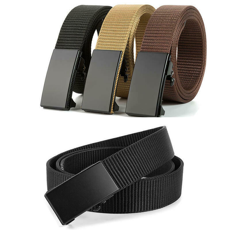 125cm Men Army Tactical Automic Buckle Nylon Belt for Outdoor Sport - $20.49