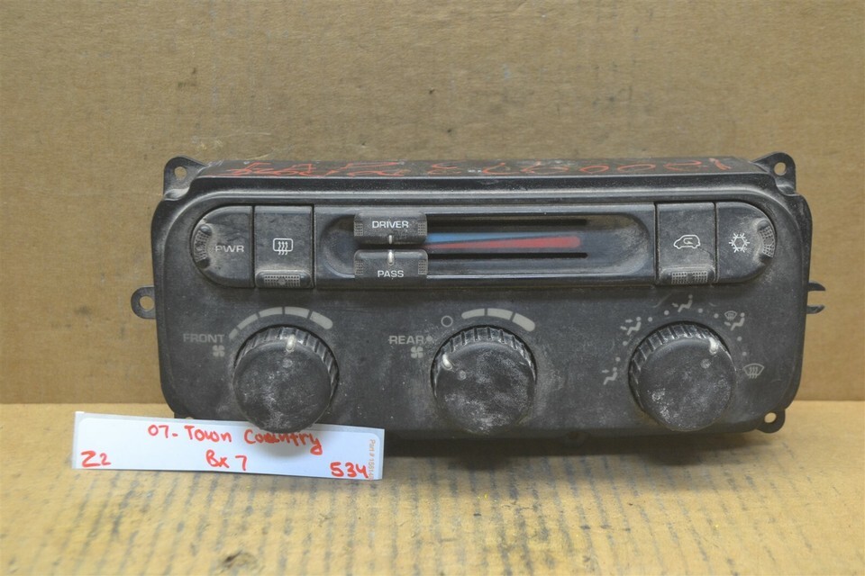 01-07 Chrysler Town&amp;country Temperature AC Climate 05005003AH Control bx... - $41.15