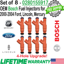 OEM Bosch x8 4Hole Upgrade Fuel Injectors for 2000-04 Ford F-350 Super D... - $138.59