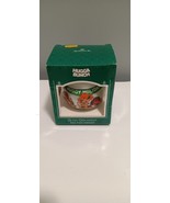 1985 Hallmark Glass Ornament Hugga Bunch in Original Box w Price Tag - $10.89
