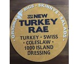 Potbelly Sandwich Works New Turkey Rae Hanging Menu Attachment Sign 9&quot; - $148.49