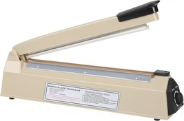 12 Inch Impulse Heat Sealer Manual Bags Sealer Sealing Machine Poly Bag, Beige - £28.17 GBP