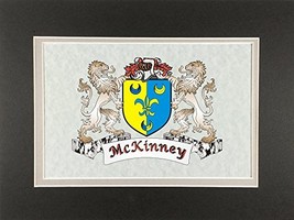 McKinney Irish Coat of Arms Print - Frameable 9&quot; x 12&quot; - £15.77 GBP