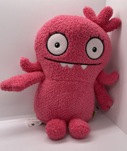 Hasbro Pink Cuddly Ugly Doll Moxy 9&quot; Plush Stuffed Beanbag Terry Cloth Fuzzy Toy - £8.47 GBP