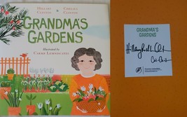 Hillary &amp; Chelsea Clinton Dual Signed 2020 Grandma&#39;s Gardens Hardcover B... - £97.46 GBP