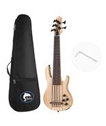 MiNi 5string ukulele electric bass neck-thru Uku Bass BEADG Ash wood bod... - €175,59 EUR