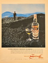 Smirnoff Vodka Filtered through mountain of charcoal-1964 Vintage Print Ad - $10.42