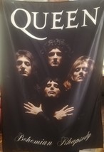 QUEEN Bohemian Rhapsody FLAG POSTER BANNER CD Freddie Mercury ROCK - £15.66 GBP