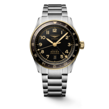 Longines Spirit Zulu Time 42 MM Chronometer 18K Gold Cap 200 Watch L38125536 - $3,182.50