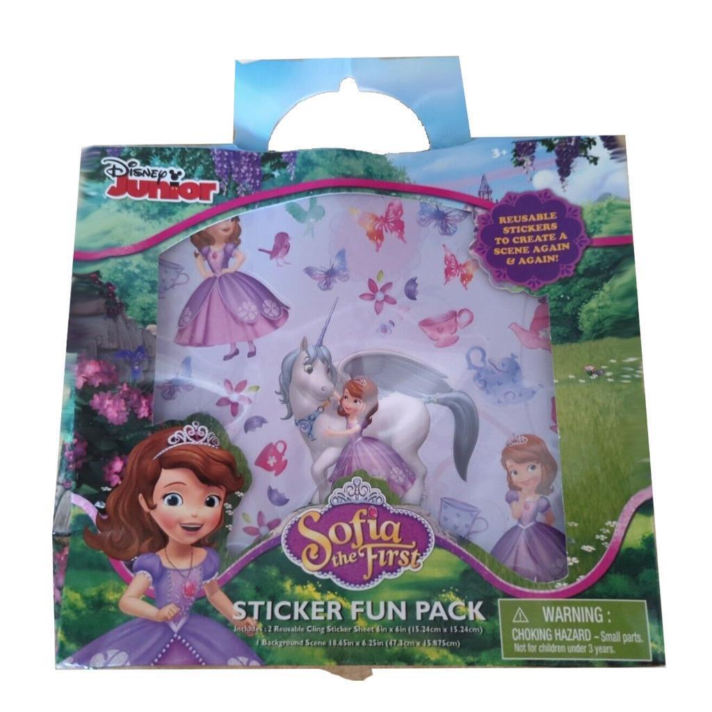 Sofia The First Reusable Cling Stickers Fun Pack Activity Kit Disney Junior New - $4.95