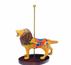 Franklin mint figurine carousel treasury art 1989 Manns Lion King cat re... - $39.55