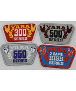 4x YABA Bowling Badge Patch 2 Game High 300 500 550 Series - £8.59 GBP