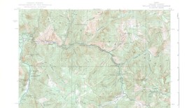 Yellow Pine Quadrangle Idaho 1943 Topo Map Vintage USGS 15 Minute Topographic - £13.41 GBP