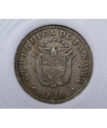 Panama 1916 Copper Nickel 2 1/2 Centésimos Coin - $19.59