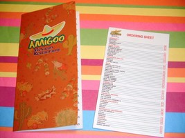 Stage 2 Children&#39;s Play food Lot Amigo Mexican Restaurant Menu  Ordering Sheet - £19.46 GBP