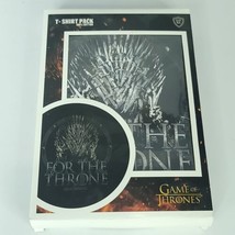 HBO Game Of Thrones Mens Size XL For The Throne Black Graphic T Shirt Pa... - $15.83