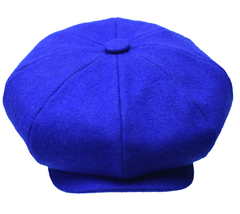 Mens Fashion Classic Flannel Wool Apple Cap Hat by Bruno Capelo ME909 Royal - $44.85