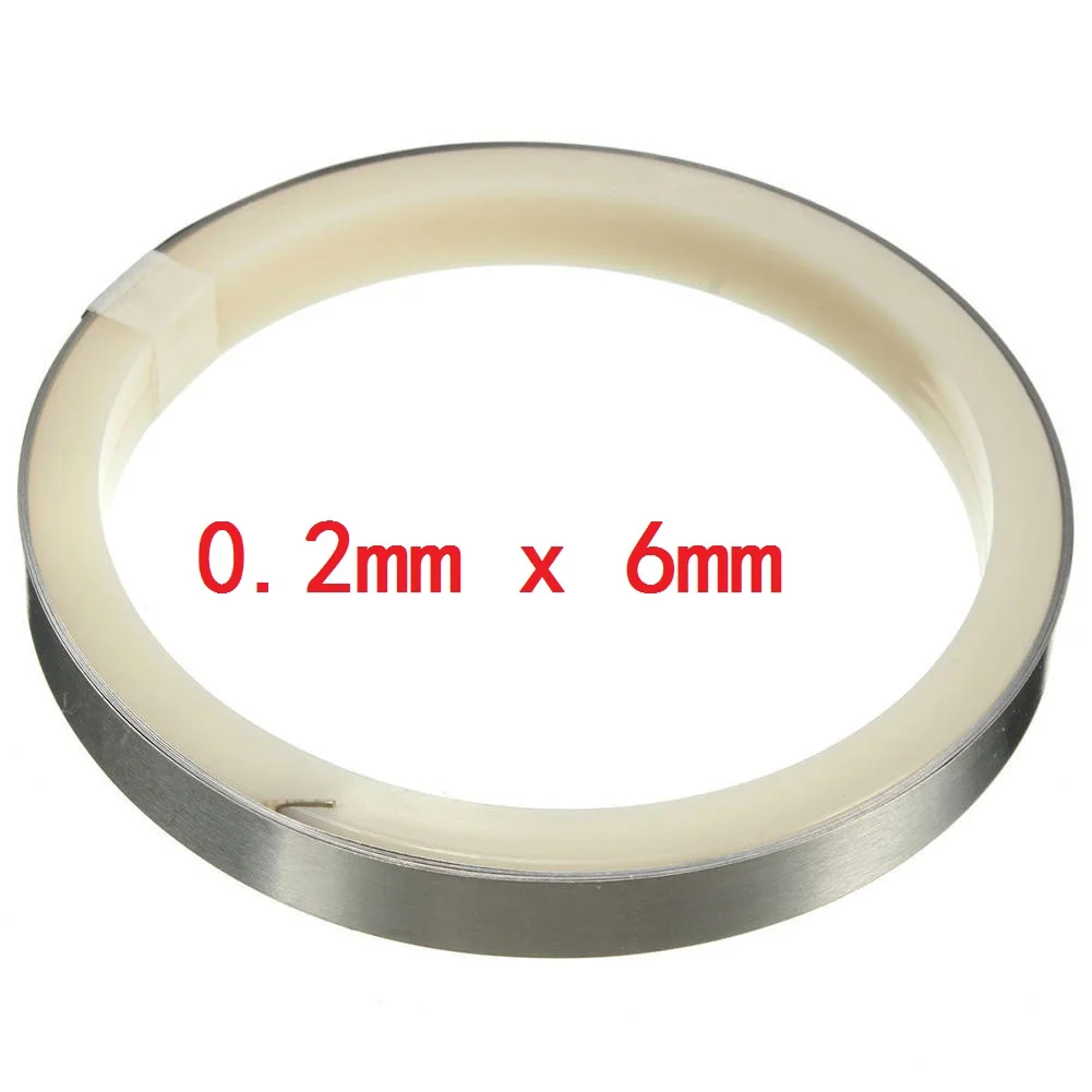 1Pc  7mm x 0.15mm 6mm x 0.2mm Pure Nickel Strip Tape For Li 18650 Battery Spot W - £104.03 GBP