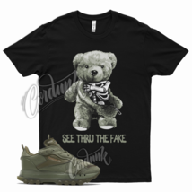 Black THRU T Shirt for Cardi B Classic Leather Hunter Army Green Golden  - $25.64+