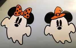 Halloween Ghost Set| Mickey| Minnie|Spooky|Cute| His And Hers|Vinyl|Decal - $5.94