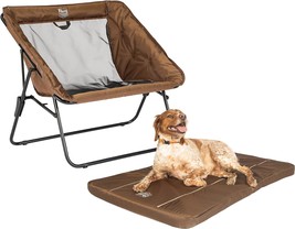 Timber Ridge Portable (Earth Brown) Chair With Detachable Padded Mat For Dogs, - £81.30 GBP